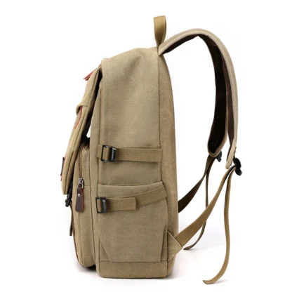 High Quality Canvas Men Backpack Large Capacity School Bags for Teenage Boys Anti-theft Travel Backpack Shoulder Bag - Image 13