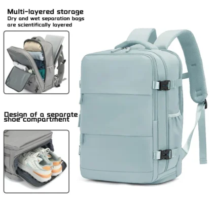 Women's Backpack Travel Suitcase Cabin Bag Aircraft Ryanair 40x20x25 Airplane Travel Bag Men Laotop Backpack Wizzair Carry On - Image 9