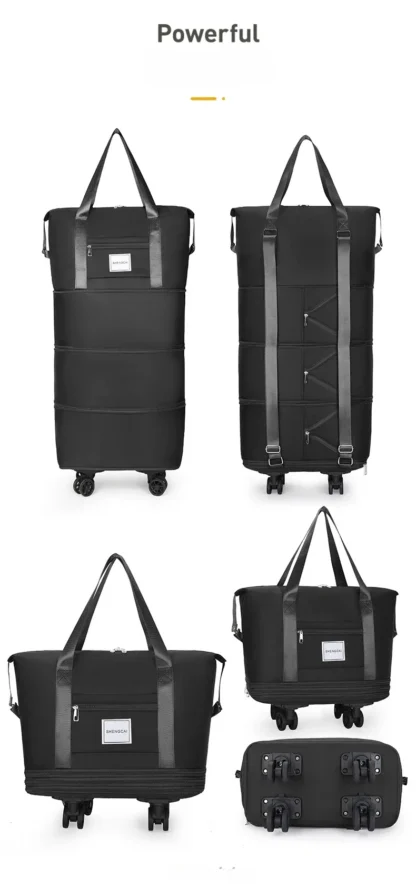 Travel bag, backpack large-capacity disassembly universal wheel storage bag, duffel bag portable multi-layer checked  with wheel - Image 24