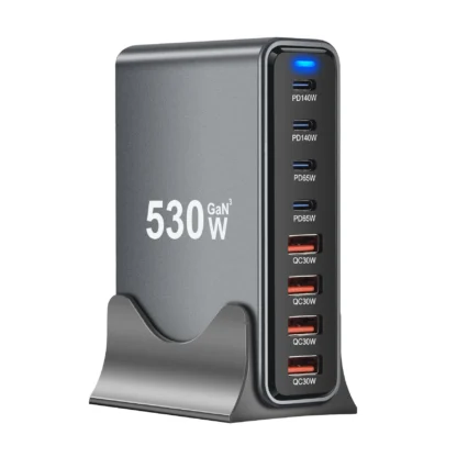 670W 8-port Multi-Port Desktop Fast Charger Station Adapter for Cellphones High speed charging for Laptop, for Iphone etc. - Image 7