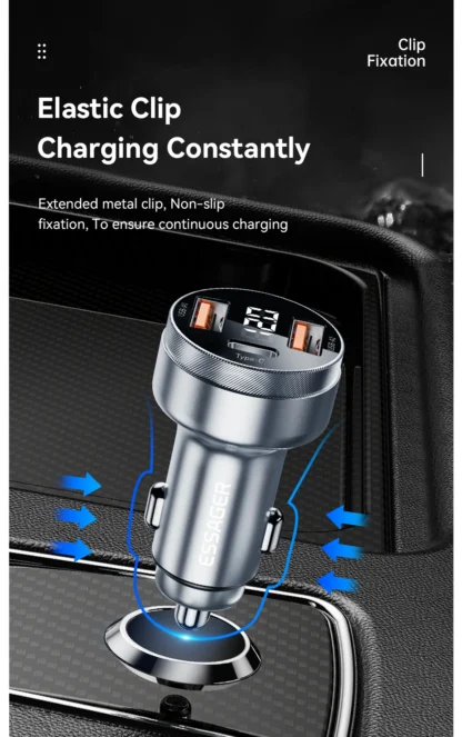 Essager 80W Car Charger USB Type C PD Fast Charging Phone Quick Charge for iPhone 14 13 Huawei Xiaomi Samsung iPad Laptop Tablet - Image 16