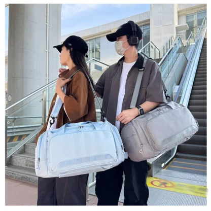 Travel Duffel Bag with Shoes Pocket Outdoor Business Trip Fitness Yoga Shoulder Bags Dry Wet Short Distance Trip Handbag - Image 20