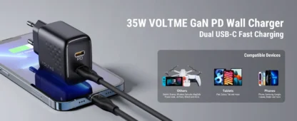 VOLTME 35W GaN USB C Charger Quick Charge 4.0 3.0 PD USB-C Charger For Macbook Air 15" IPhone 15 14 Pro Max Type C Fast Charger - Image 27