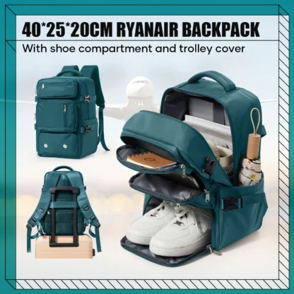 2025 New's Travel Backpack for Men Women Ryanair 40x20x25 Backpack Cabin Bags Carry-ons Business Laptop Backpack,Multifunctional