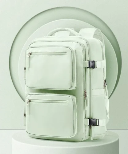 15inch Laptop Travel Backpack Recognized by Yijie Airlines Company, with Laptop Protective Bag, Adjustable Shoulder Strap, Trolley Protective Cover and USB Charging Port, Large Capacity, Can Hold Boarding Luggage, Multi-Compartment Storage, with College Student Standard, College Student Bag, Modern - Image 8