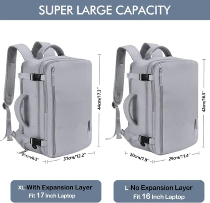 Cross border travel backpack, women's large capacity multifunctional backpack, male student backpack, travel - Image 3