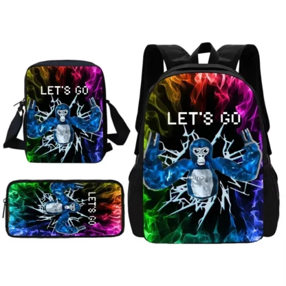 Novelty Cool Gorilla tag Child School Backpack With Shoulder Bag Pencil Bags School Bags for Boys Girls Best Gift - Image 7