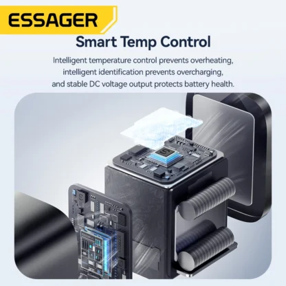 Essager 45W USB A Charger Flash Charge QC3.0 FCP SCP Fast Charging for Samsung Huawei Xiaomi iPad MakBook Tablet Phone Charger - Image 3