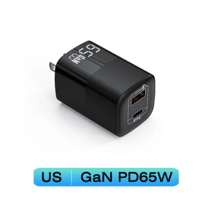 UGOURD PD 65W GaN Fast Charger Power Adapter With USB A and Type C Quick Charge UK EU US Plug For iPad MacBook Air Laptop iPhone - Image 8