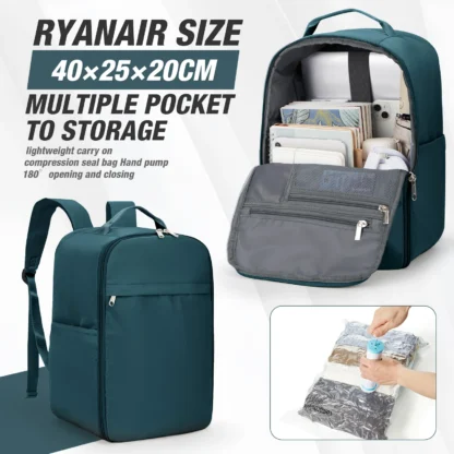 Aircraft Cabin Travel Backpack 40x20x25 Vacuum Backpack Hand Luggage,  Laptop Backpack Studenten rucksack, Casual Daypacks - Image 7