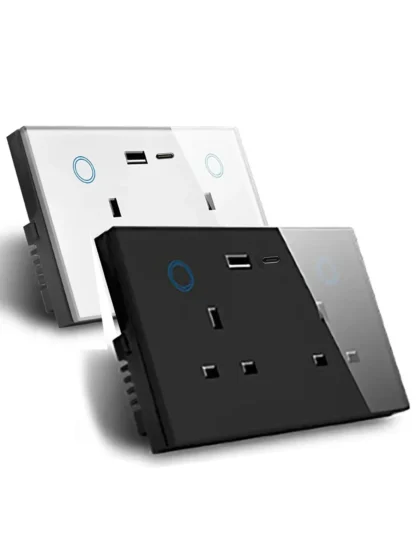Shawader Zigbee Smart Tuya USB PD 20W Type C Charge Wall Socket UK Plug Outlet Touch Switch Wireless Remote by Alexa Google Home - Image 15