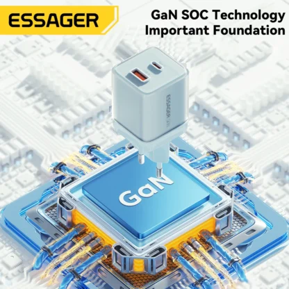 Essager 70W GaN Charger PD Charge  USB Type C Charger Support PD QC PPS Portable Fast Charger For iPhone 15 14 13 Laptop Charger - Image 5