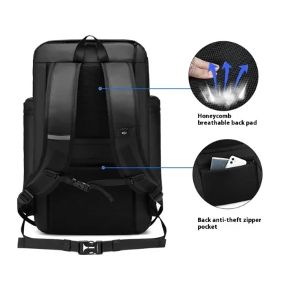 New large capacity backpack for sports travel, dry and wet separation, lightweight multi pocket backpack for business trips, com - Image 2