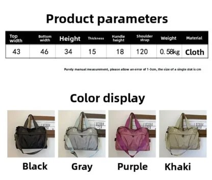 Large Capacity Oxford 2024 High Quality Travel Handbag Zipper Solid Trendy Casual Crossbody Bag Soft Versatile Popular Handbag - Image 10
