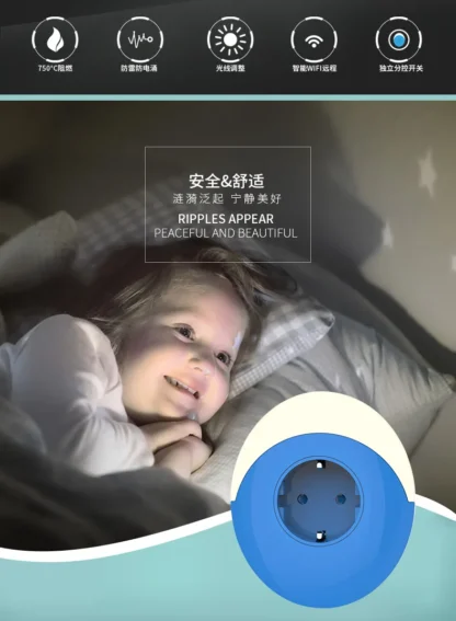 Tuya Wifi Smart Night Light Plug EU AU UK US Adapter Color LED Light Homekit Socket Voice Control Works with Alexa Google Home - Image 7