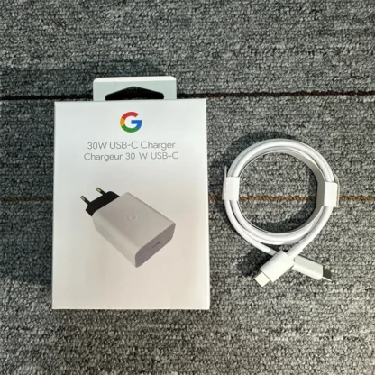 30W USB-C Charger for Google Pixel 9A 8A 7A 6A 5 PD Fast Wall Charging Adapter Compatible With USB-C Devices 1M USB C to C Cable - Image 7