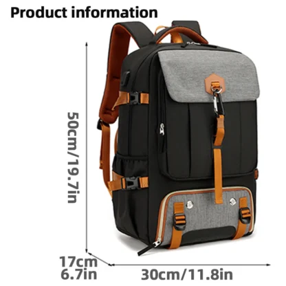 Outdoor backpack for travel, 50L waterproof camping backpack for women and men, backpack with shoe compartment - Image 9