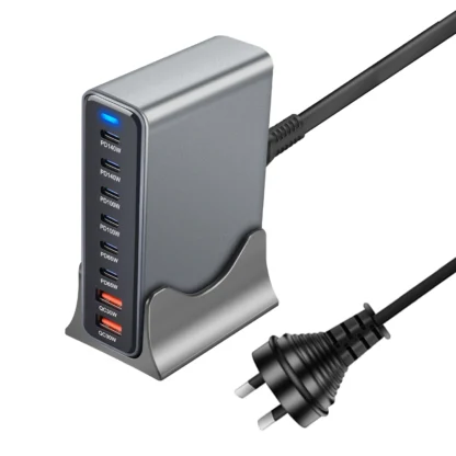 670W GaN Charger 6 In 1 Desktop Charging Station 140W PD3.1 PD USB Charger For MacBook iPhone Samsung Huawei Xiaomi Fast Charger - Image 8