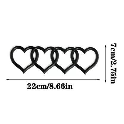 Car Love Heart Logo Sticker Rear Trunk Tail Label Badge Emblem Decal For Audi Q7 A7 A6 S3 S4 A5 A4 B5 B6 B7 B8 C6 C7 A3 Q3 Q5 TT - Image 6