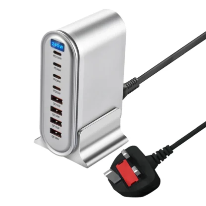 240W GaN USB Fast Charger Multi Ports Desktop Charging Station For iPhone/Samsung/iPad/MacBook Quick Charger Type C QC 4C4A - Image 8