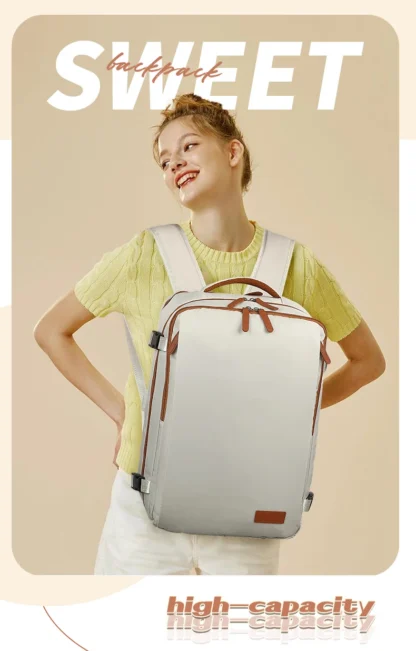 Travel Backpack 40x20x30 Cabin Plane Waterproof Expandable Weekender Laptop With USB Port Ryanair Carry-On Women Men Backpack - Image 13