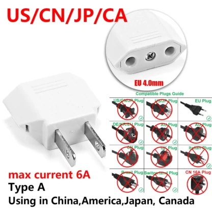 UK CN Japan JP US Brazil Plug Adapter Europe EU To US American Chinese Japan Travel Adapter Electrical Plug Power Sockets Outlet - Image 24