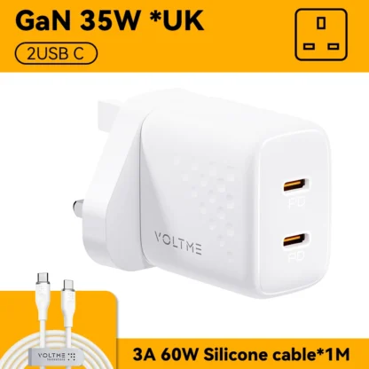 VOLTME 35W GaN USB C Charger Quick Charge 4.0 3.0 PD USB-C Charger For Macbook Air 15" IPhone 15 14 Pro Max Type C Fast Charger - Image 7