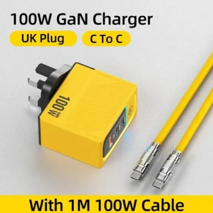 WEKOME GaN 100W Charger High Speed Fast Charging Type C Charger for Xiaomi 13 Samsung s23 ultra iPhone 15 pro max Macbook Pro - Image 12