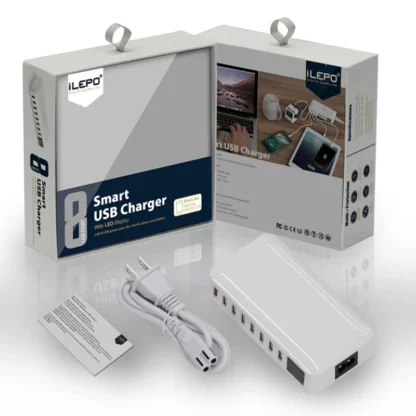 USB Charging Station 8-Port 40W/60WFast Charging  With LED Display Desktop Charger for Multiple Devices iPhone Samsung - Image 6