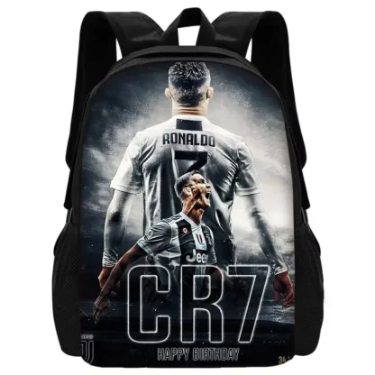 Football CR7 Child School Backpack With Shoulder Bag Pencil Bags School R-Ronaldos Bags for Boys Girls Best Gift - Image 10