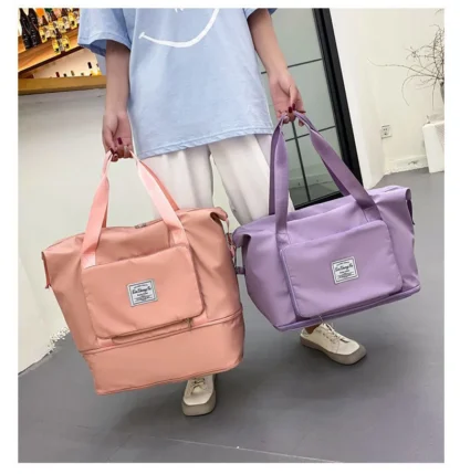 Foldable Travel Bag Female Portable Large Capacity Maternity Storage Short DistanceTravel Duffel Swim Fitness Bag Bolsos Grandes - Image 6