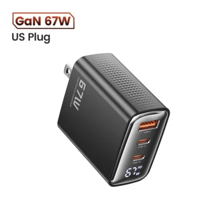 Toocki 67W GaN USB Type C Charger Digital Display 65W 45W PPS PD QC4.0 Quick Charge For Macbook Laptop IPAD Tablet iPhone 15 14 - Image 13