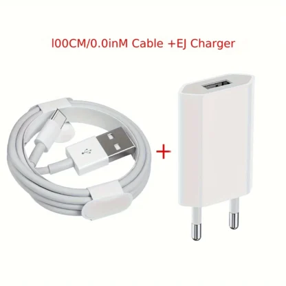 1/2/5Sets 5V 1A USB Charger Travel Wall Charging Head with USB A to Type C USB Charging Cable Phone Adapter Portable EU Plug 5W - Image 7