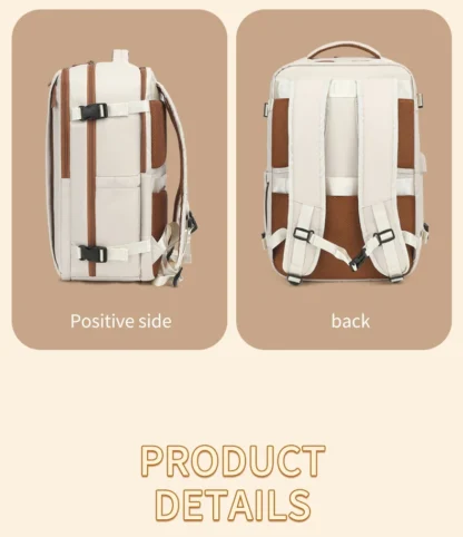 Travel Backpack 40x20x30 Cabin Plane Waterproof Expandable Weekender Laptop With USB Port Ryanair Carry-On Women Men Backpack - Image 34