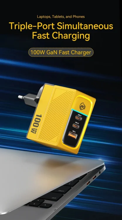 WEKOME GaN 100W Charger High Speed Fast Charging Type C Charger for Xiaomi 13 Samsung s23 ultra iPhone 15 pro max Macbook Pro - Image 19