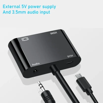 1080P DVI to VGA HDMI Splitter Converter Dual Display DVI to HDMI VGA Converter Splitter for PC Laptop Monitor Projector TV - Image 6