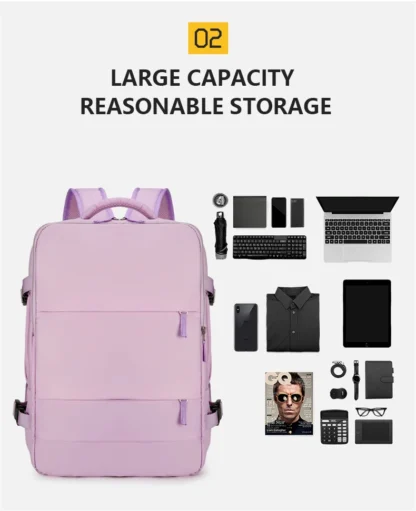 Multi functional travel bag, large capacity backpack, Male and female campus middle school high bag - Image 18