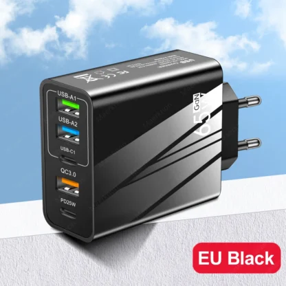 65W GaN USB Fast Charger Multi Ports Type C Quick Charge Wall Charger For iPhone 15 Samsung Xiaomi USB PD Phone Charger Adapter - Image 11