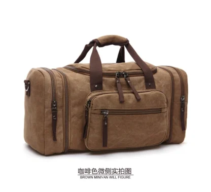 New Fashion Outdoor Travel Bag Handbag Canvas Crossbody Backpack Trend Large Capacity Casual Shoulder Bag - Image 25