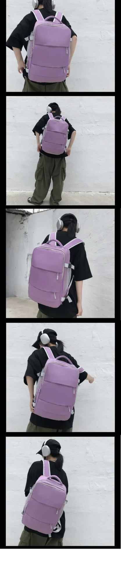 Casual Travel Backpack Women Large Capacity Waterproof Anti-Theft Casual Backpack Bag with Luggage Strap Laptop Backpack Women - Image 17