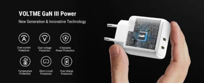 VOLTME USB Charger PD QC 3.0 Fast Charger Quick Charger PD 45W GaN Dual USB C Charger For iPhone Samsung S23 S21 Laptop Tablet - Image 15