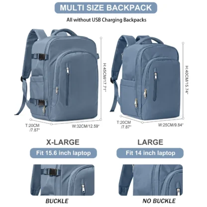 Laptop Bag Travel Backpack for Women Large Capacity Easyjet Carry-Ons 45x36x20 Backpack Ryanair 40x20x25, Men's Cabin Backpack - Image 16