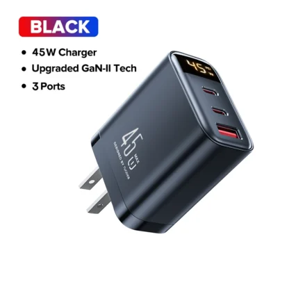 Tuodes 30W GaN USB Charger 3-Ports USB Type C Fast Charging PD3.0 Quick Charge Wall Adapter For iPhone Samsung Xiaomi iPad - Image 8