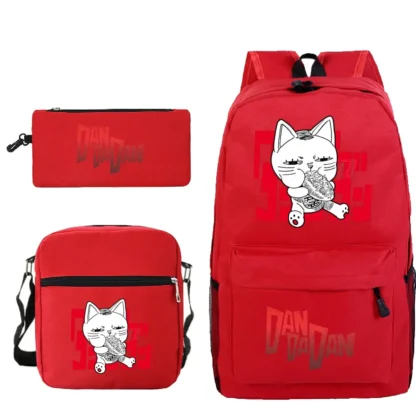 Students Anime Dandadan 3pcs Set Backpacks Outdoor Travel Funny Dandadan Okarun Design Pencil Case School Bags For Boys Girls - Image 19