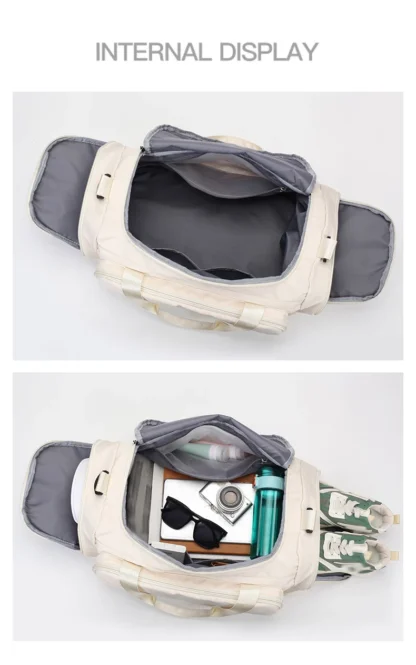 Travel Duffel Bag with Shoes Pocket Outdoor Business Trip Fitness Yoga Shoulder Bags Dry Wet Short Distance Trip Handbag - Image 30