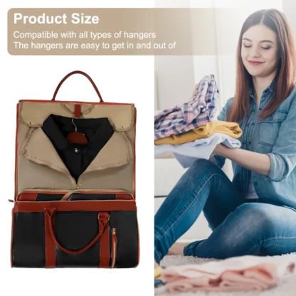 Suit Storage Bag Travel Women PU Folding Travel Bag Large Capacity Hand Luggage Bag Multi Function Waterproof Travel Organizer - Image 18