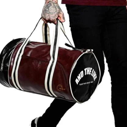 Large Leather Travel Handbag Men Fashion PU Luggage Pack Bag Letters Flight Carry On Business Trip Tote Overnight Shoes Duffle - Image 7