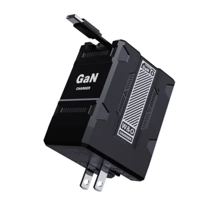 20W GaN Charger With Retractable Lightning & Type C Cable For iPhone  16 15 14 Type C Fast Charge Wall Charger Travel Charger - Image 7