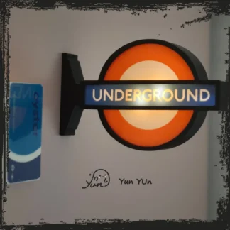 Uk London Underground Creative Light-Up Fridge Magnet Oyster Card Spain Madrid Milan Metro Light Box Tourist Souvenir