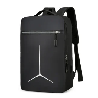 Men's Fashion Multifunctional Computer Backpack Large Capacity Waterproof Fabric Unisex Business Duty Backpack Shoulder Oxford F